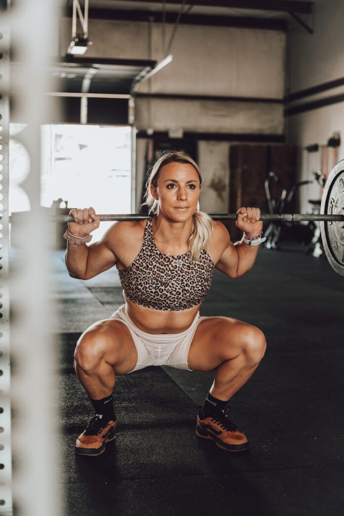 Photo by Rachel Moore a person in a gym